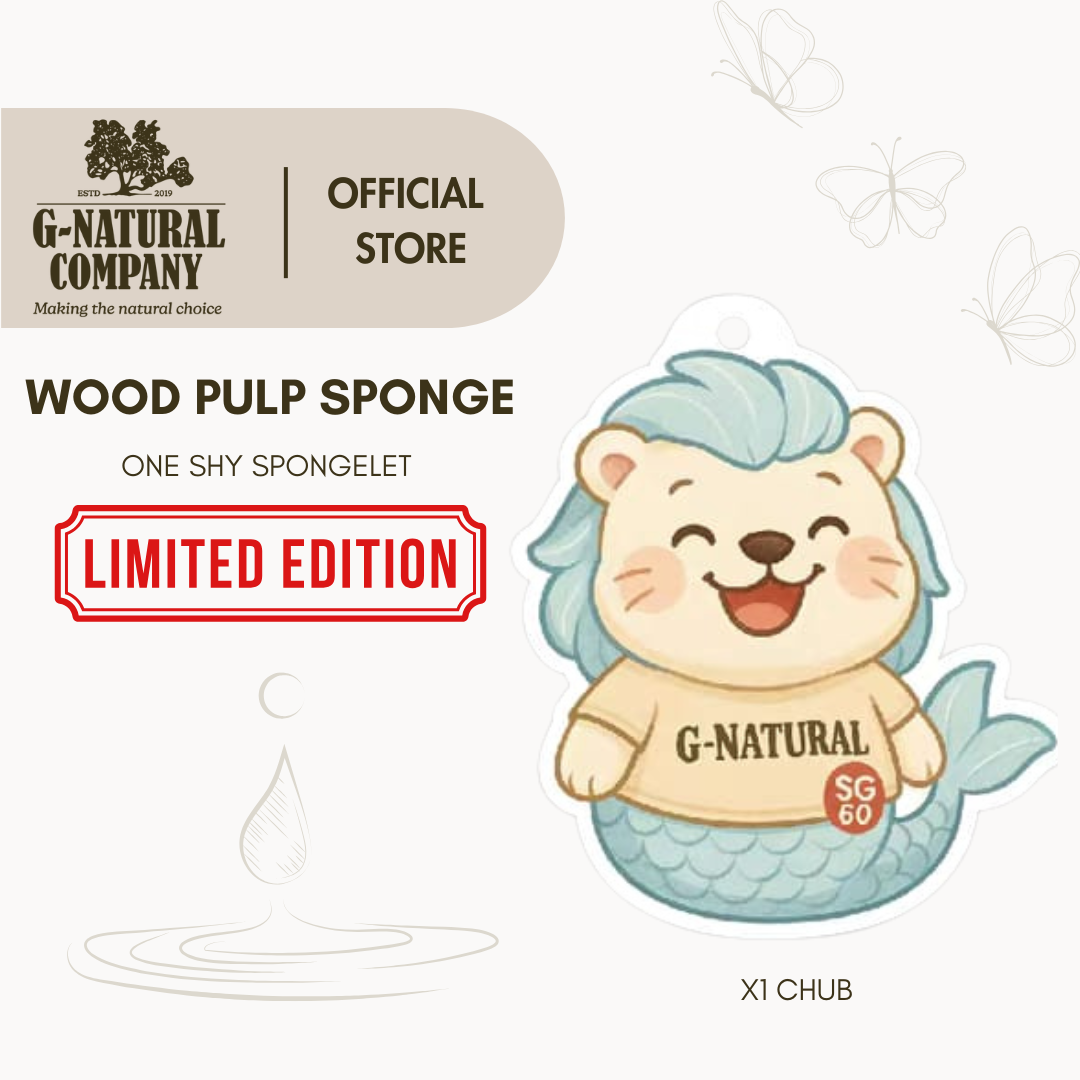 *SG60 LIMITED EDITION* Natural Wood Pulp Sponge