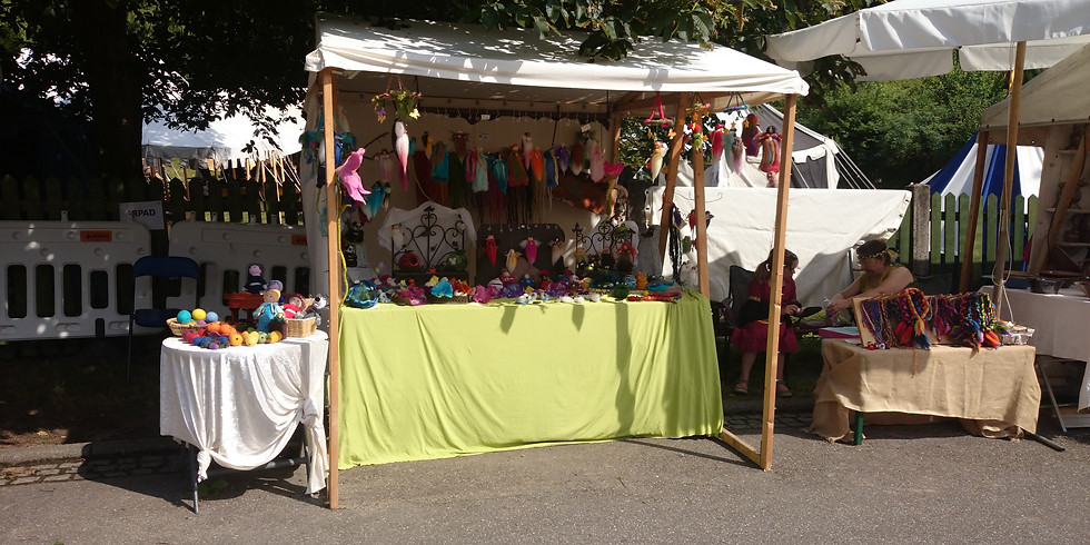 "Wurzelstübchen - Stand" Burgwehrfest in Obergrombach 21. + 22. Juli
