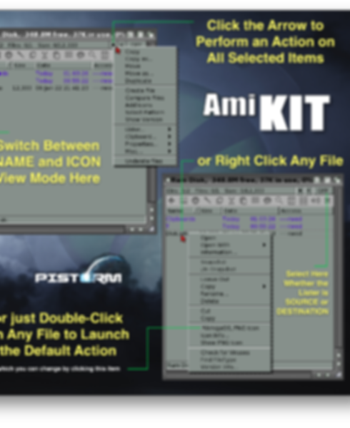 AmiKit Lister for PiStorm