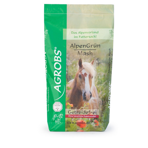 Agrobs Alpengrün Mash - Wielens Diervoeders Agrobs Alpengrün Mash - Wielens Diervoeders