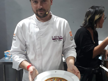 Chef. Carlos Aldea (Es) preparou Cogumelos Porcini brasileiros no MESA SP