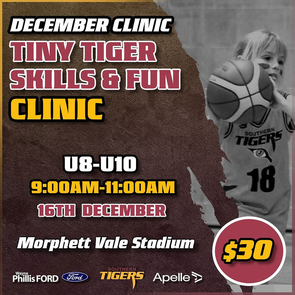 December Clinic - Tiny Tiger Skills & Fun