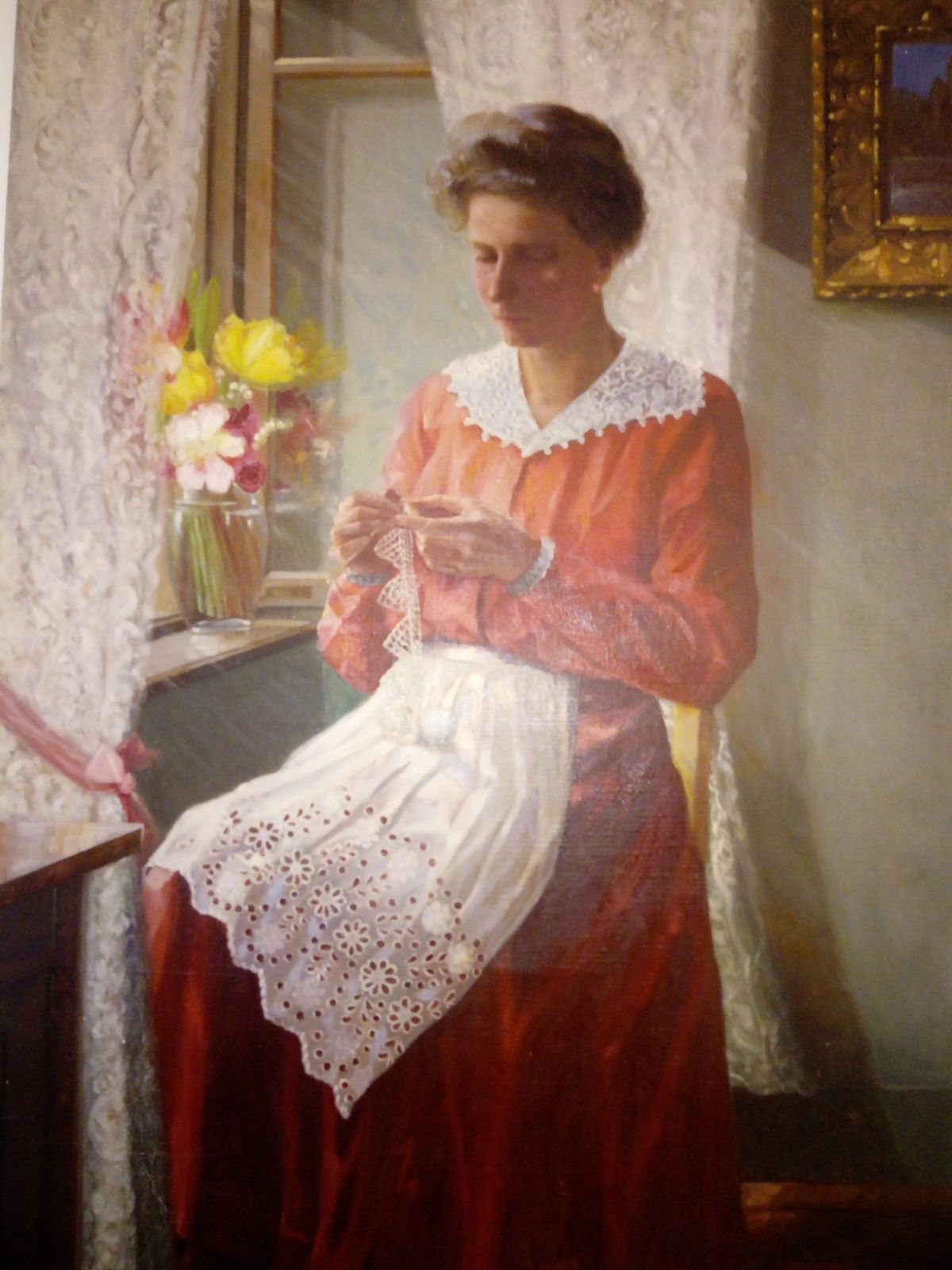 B119 - Die strickende Frau