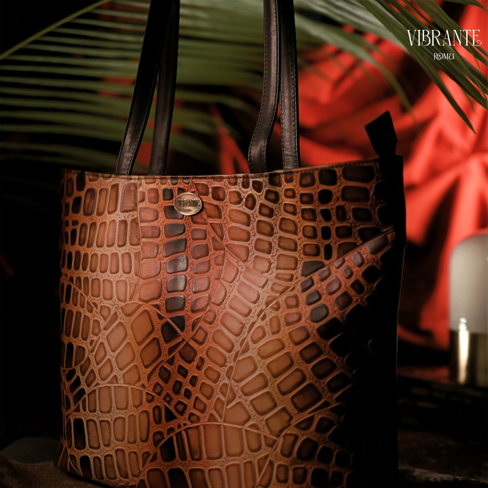 Mystic Croc Embossed Shopper Bag