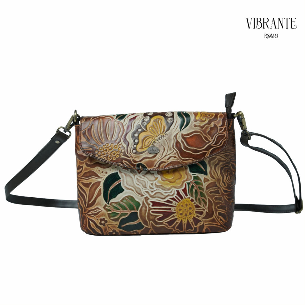 Wings of Freedom Embossed Shoulder Bag