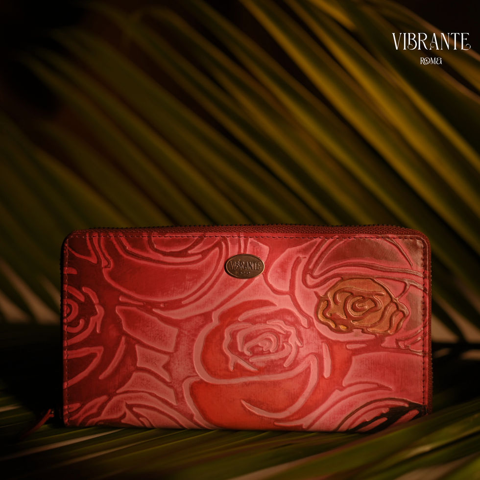Rosewood Harmony Embossed Women's Wallet