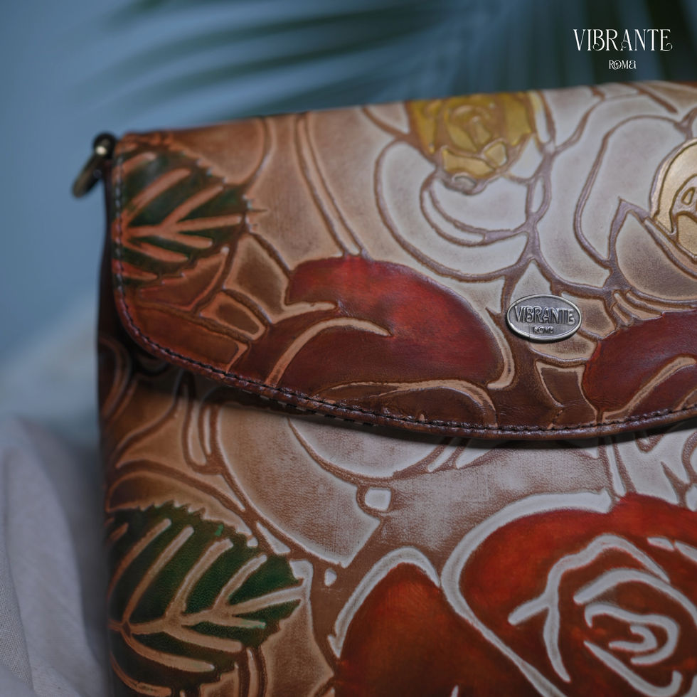 Rosewood Harmony Embossed Shoulder Bag