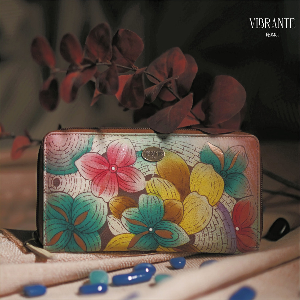 Florence Dreams Hand Painted Leather Women’s Wallet