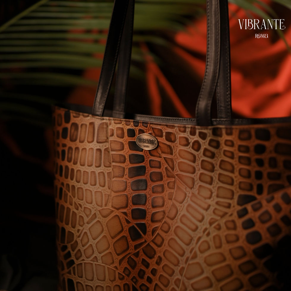 Mystic Croc Embossed Shopper Bag