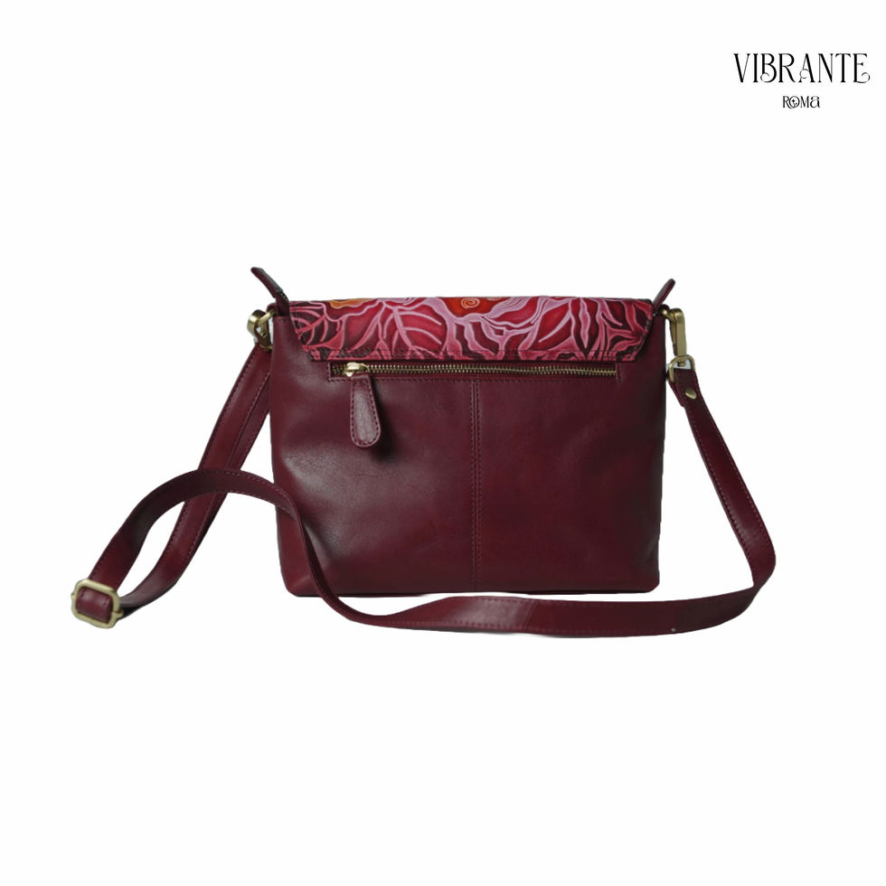 Wings of Freedom Embossed Shoulder Bag
