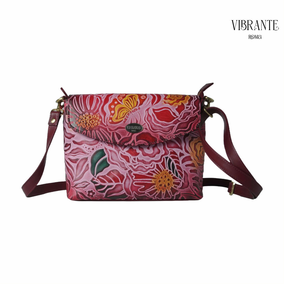 Wings of Freedom Embossed Shoulder Bag
