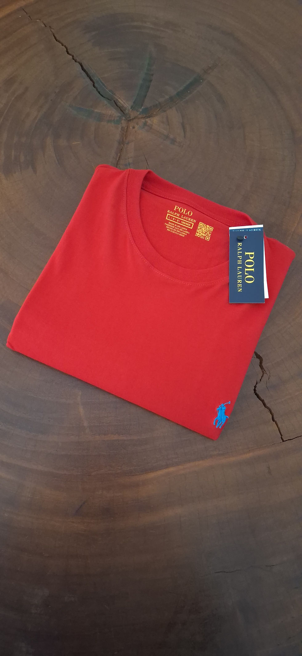 camiseta básica RL - laranja + ícone clássico