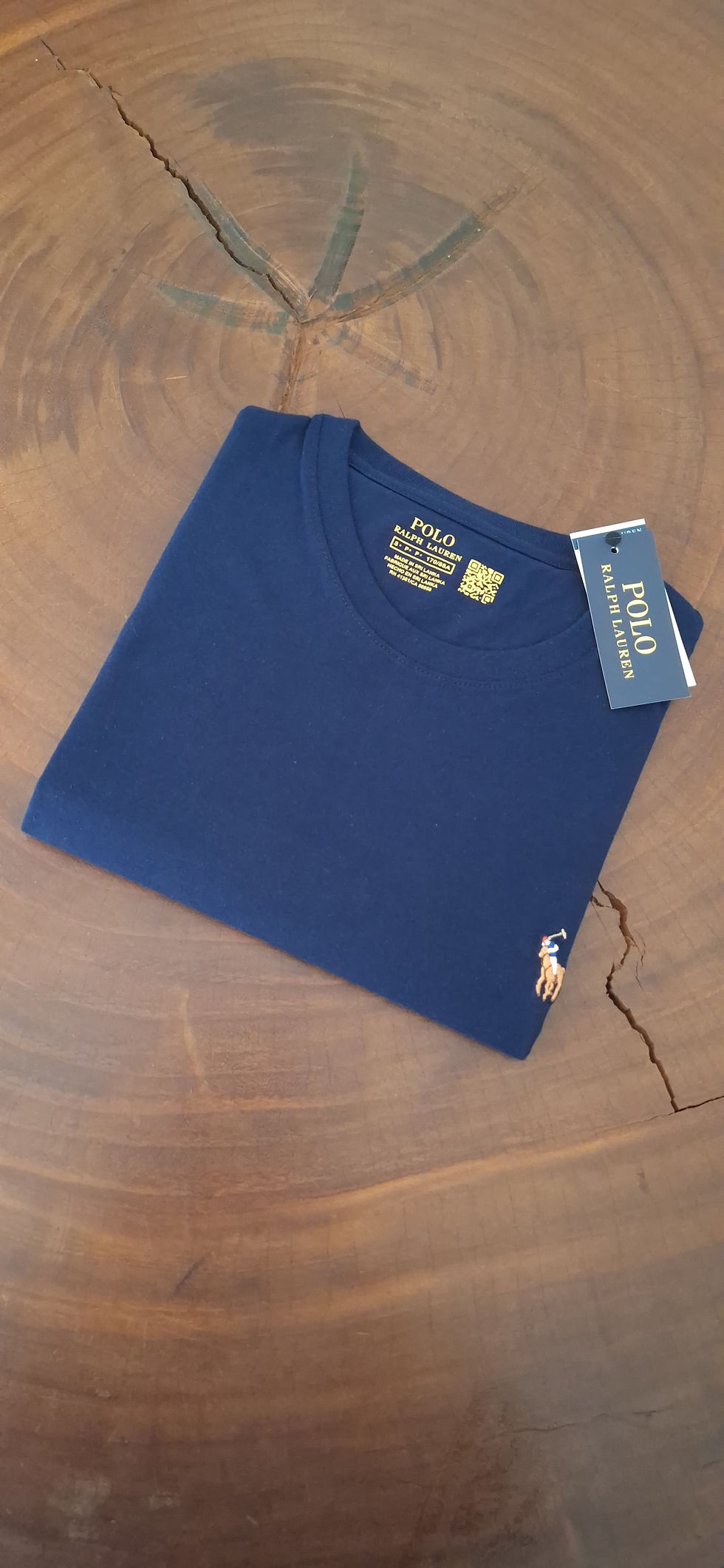 camiseta básica RL - azul marinho ícone colorido