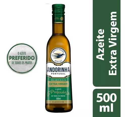 Azeite de Oliva Extra Virgem Português Andorinha Clássicos Vidro 500ml