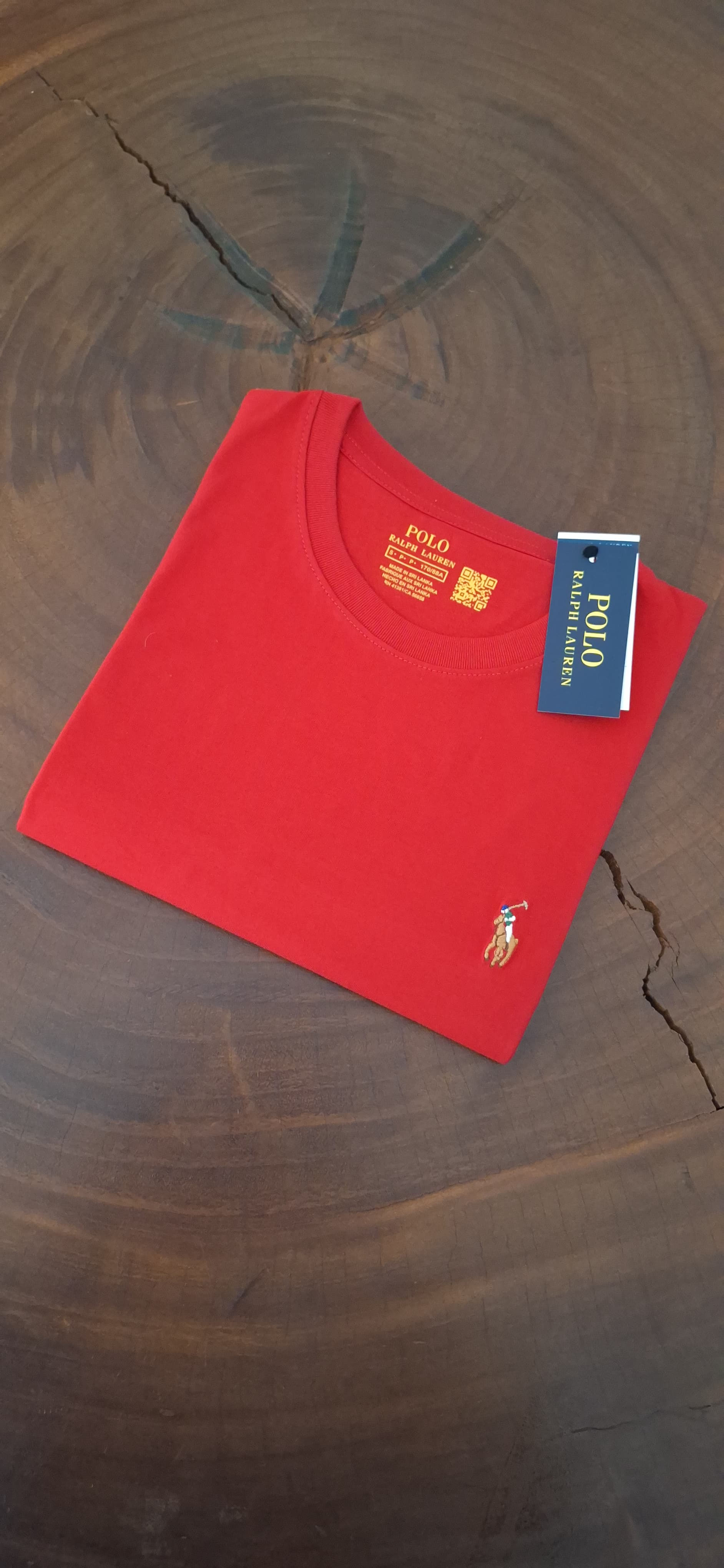 camiseta básica RL - laranja +  ícone colorido