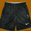 Miniatura: short dry fit  - preto detalhes em branco - estampa nike