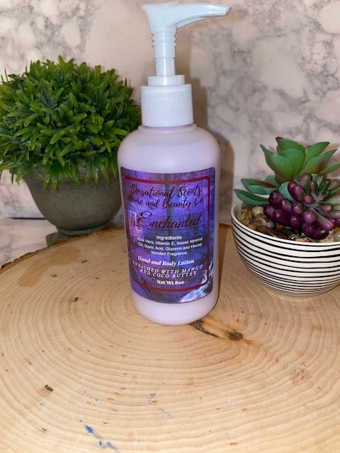 Body lotion, natural body lotion, Enchanted, gifts for her