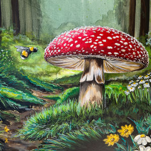 Bee Journey Through The Woods