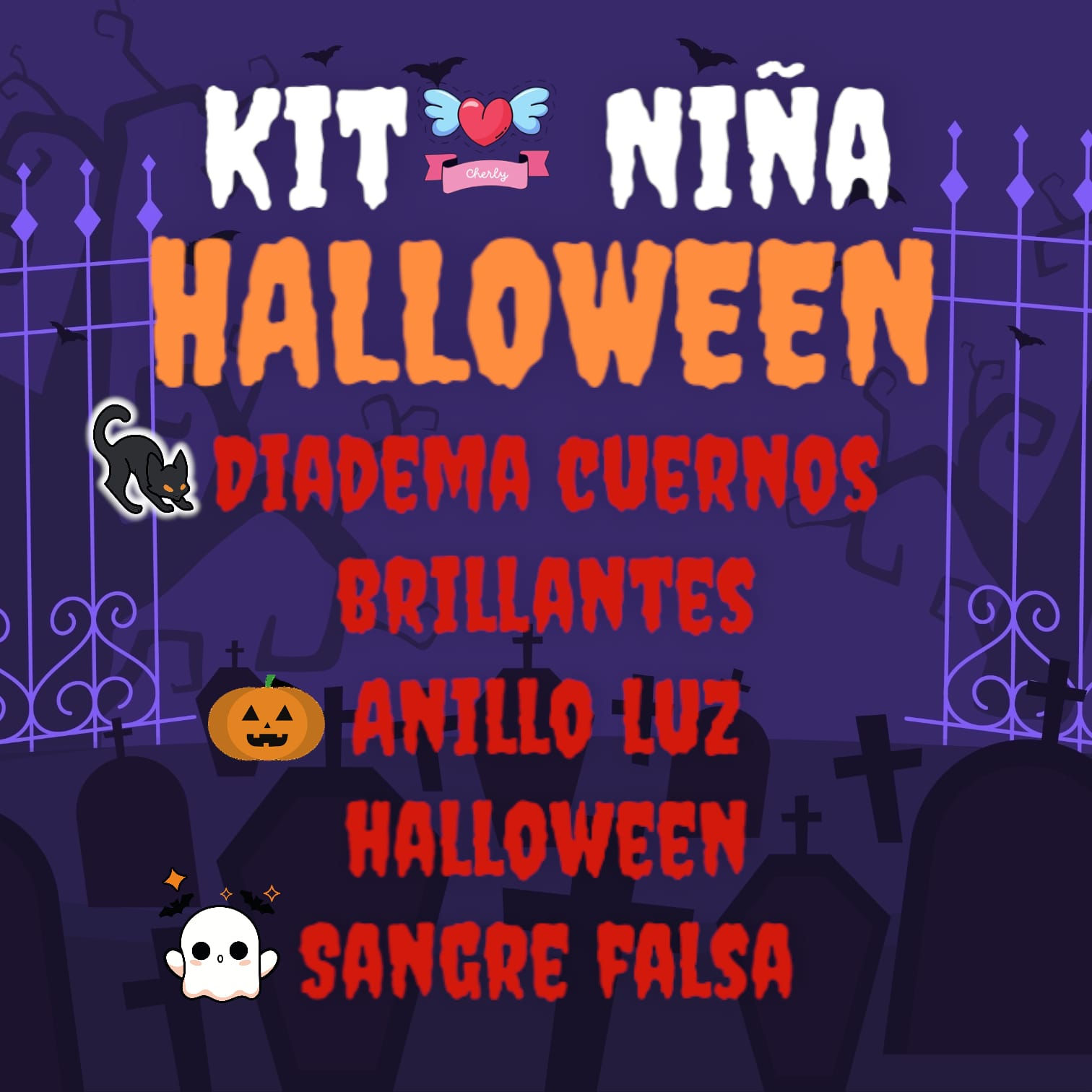 KIT NIÑA HALLOWEEN 💀