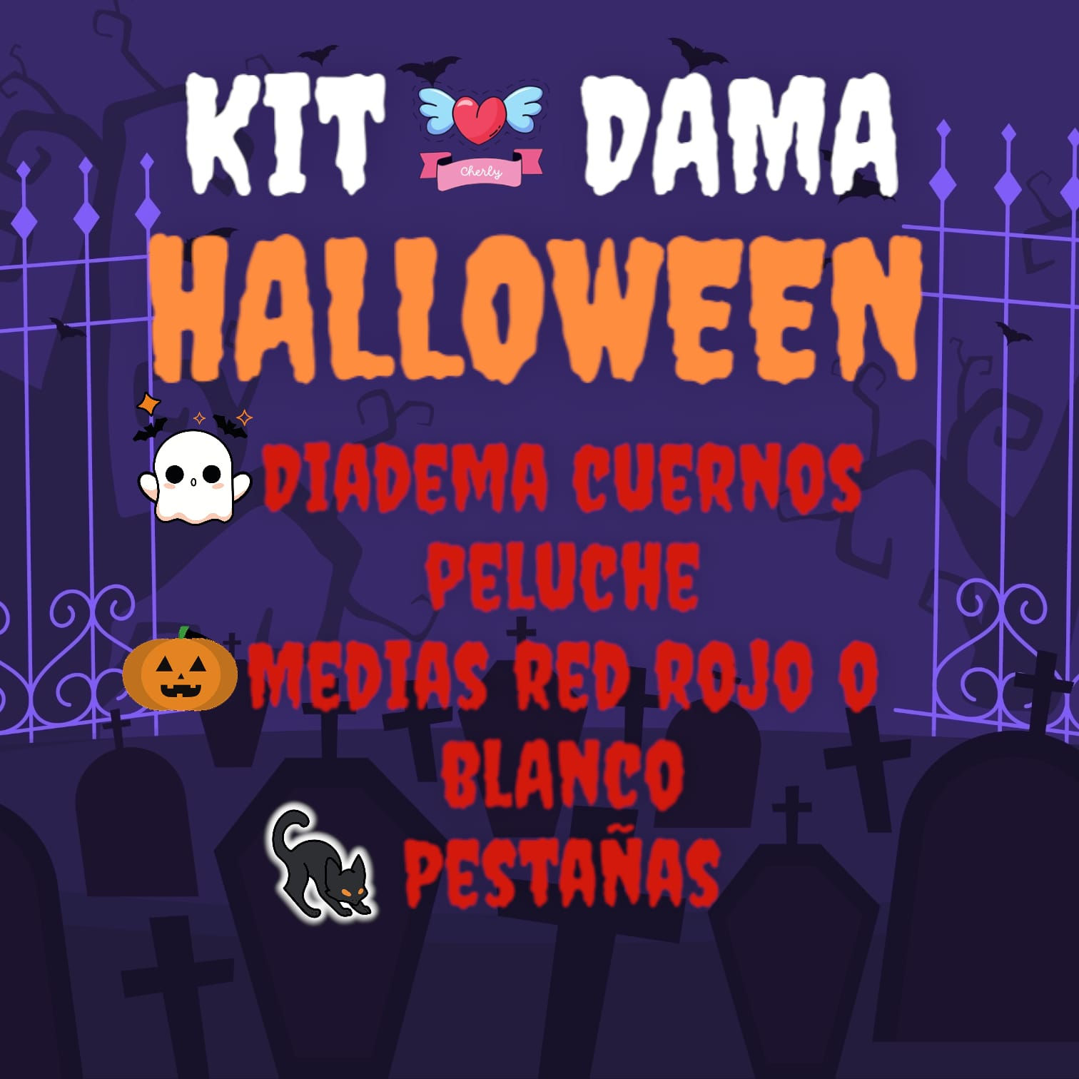 KIT DAMA HALLOWEEN 💀