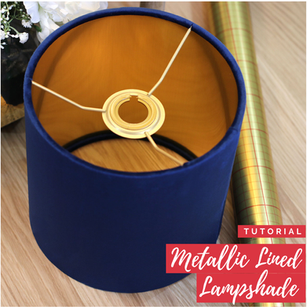 DIY Tutorial - Make a Lampshade with Stick- It® Metallic Lining