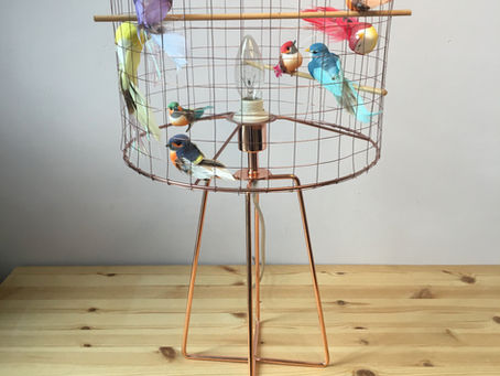 How to make a birdcage lampshade DIY tutorial