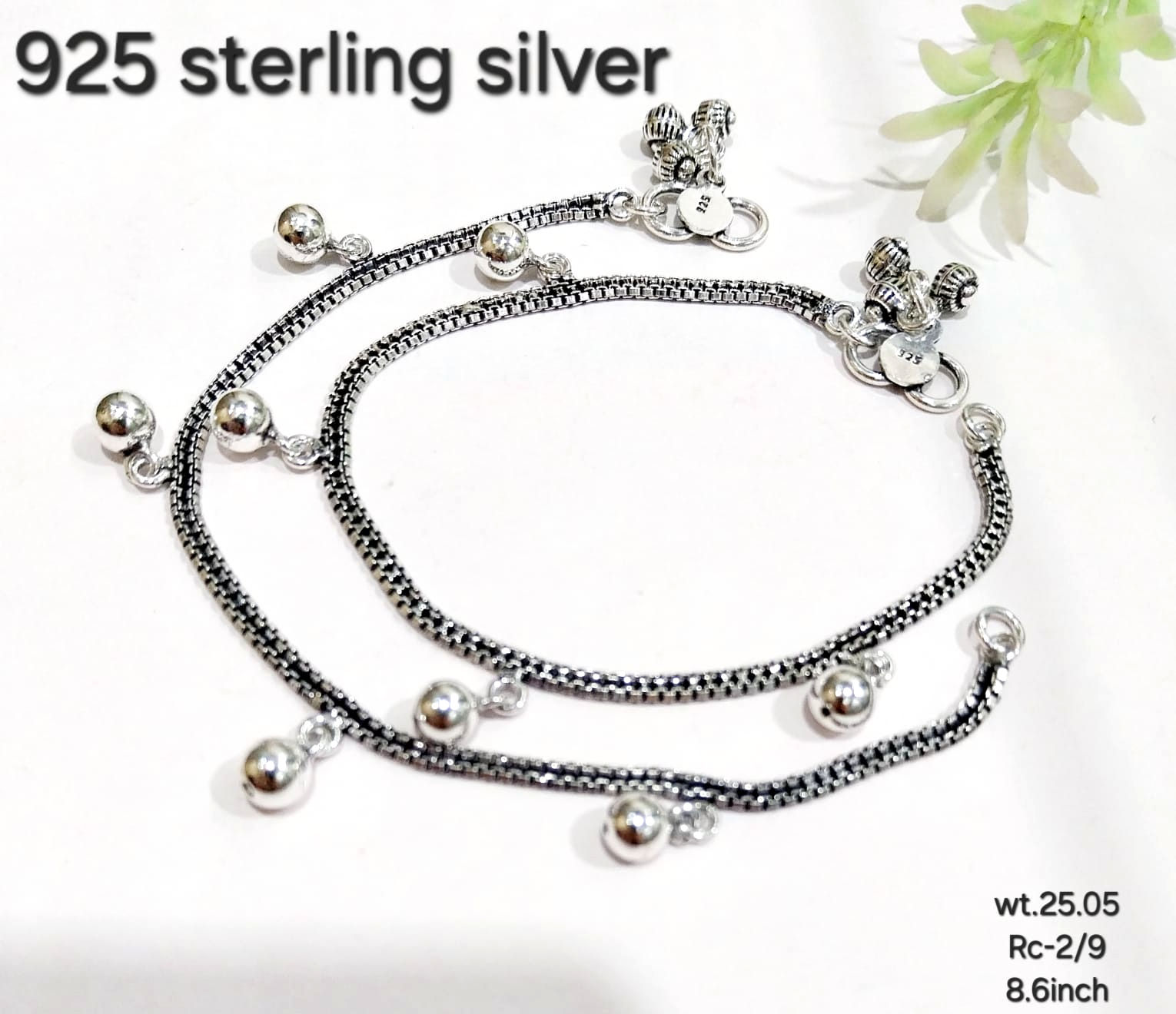 Buy Kids Silver Anklets Online in India – Vikas Jewellers