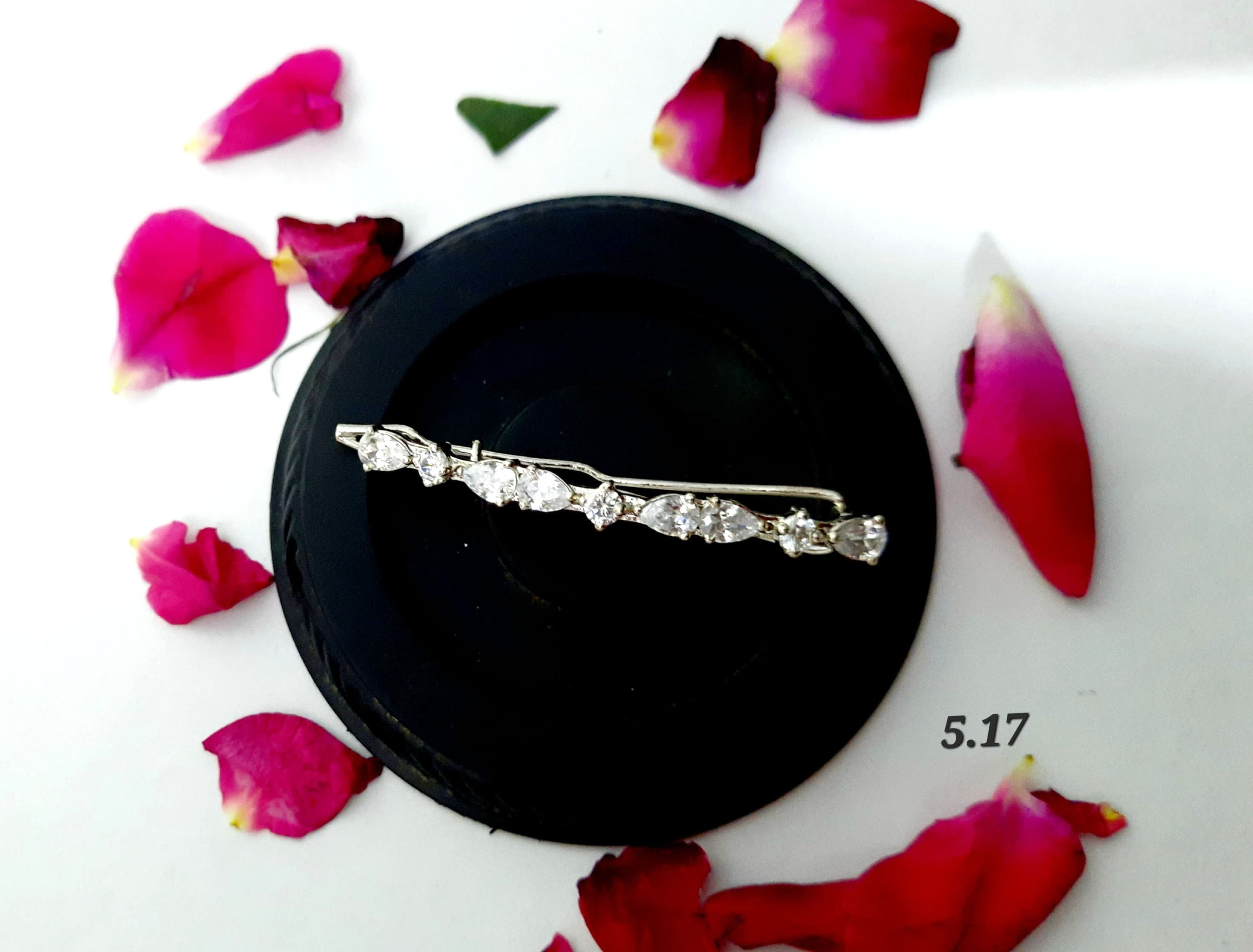925 Oxidised Silver Hair Clips/Pins For Women - Vikas Jewellers