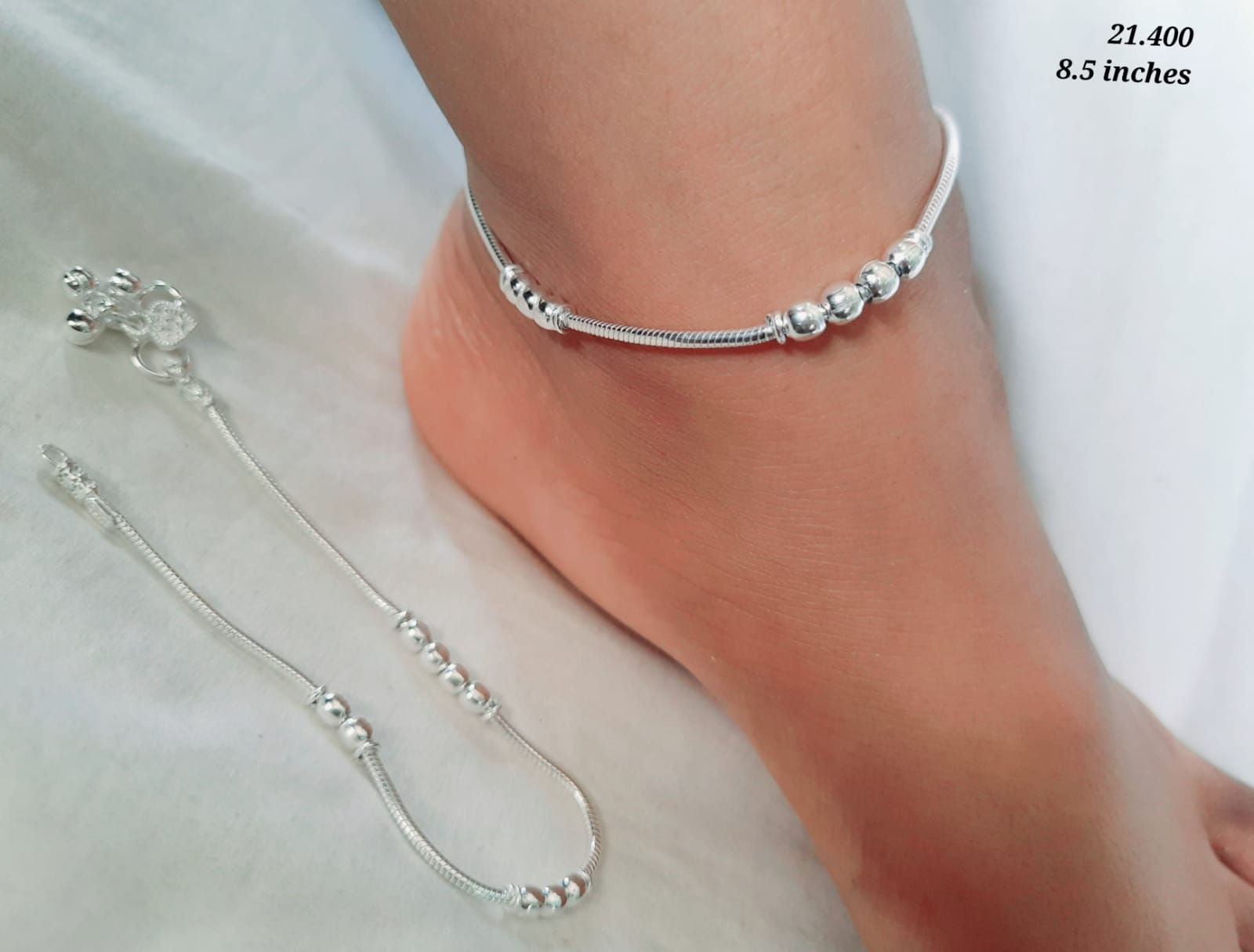 Silver Anklet for Kids | Chandi Payal for Kids | Vikas Jewellers Varanasi