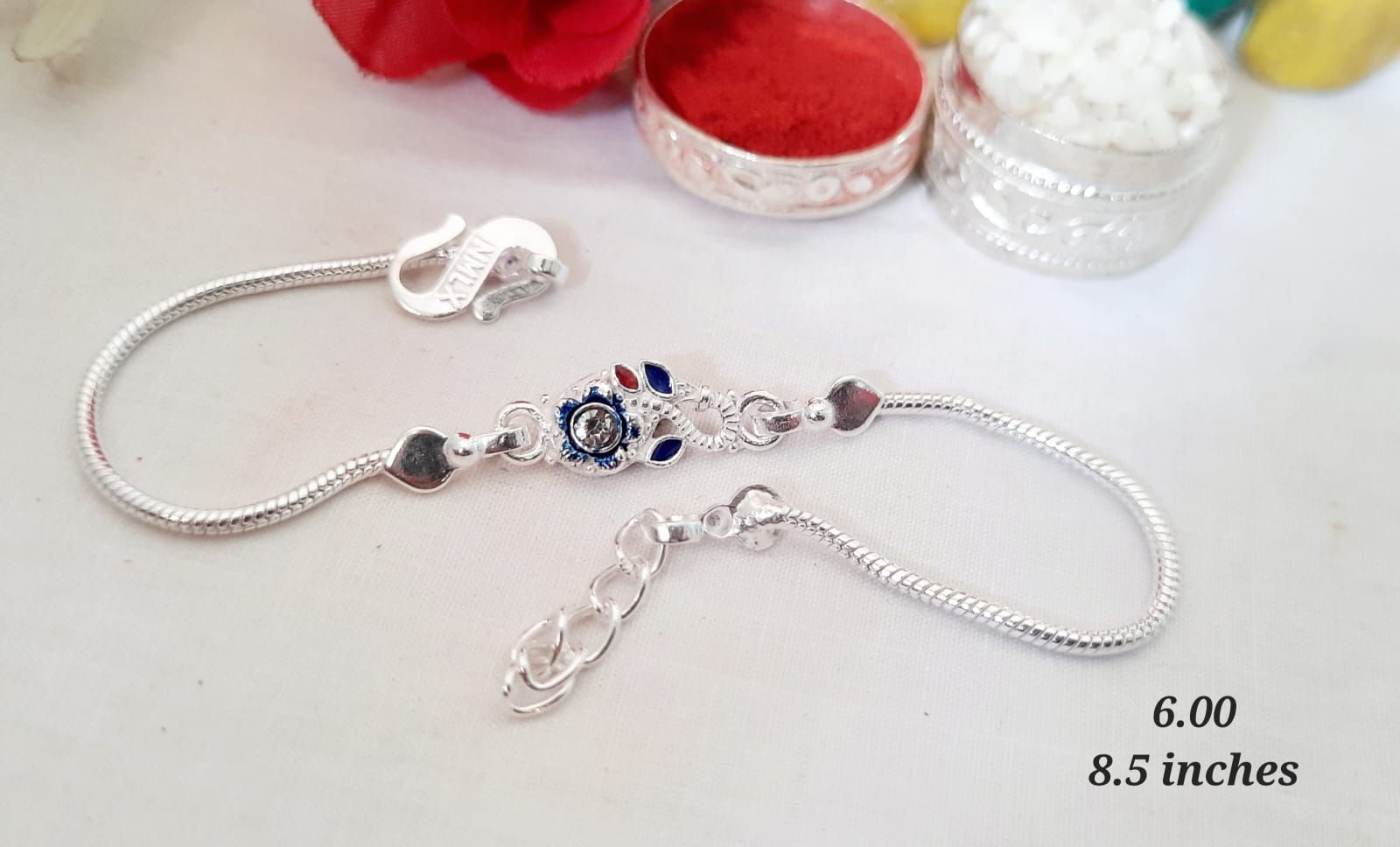 Silver Rakhi Online | Send Rakhi to India | Rakhi Gifts Delivery | VJVNS