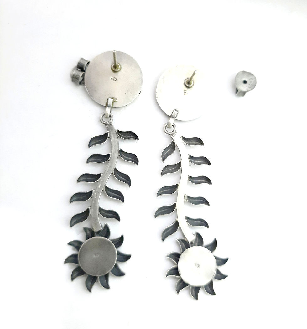 Thumbnail: Buy 925 Sterling Silver Earrings online - Vikas Jewellers