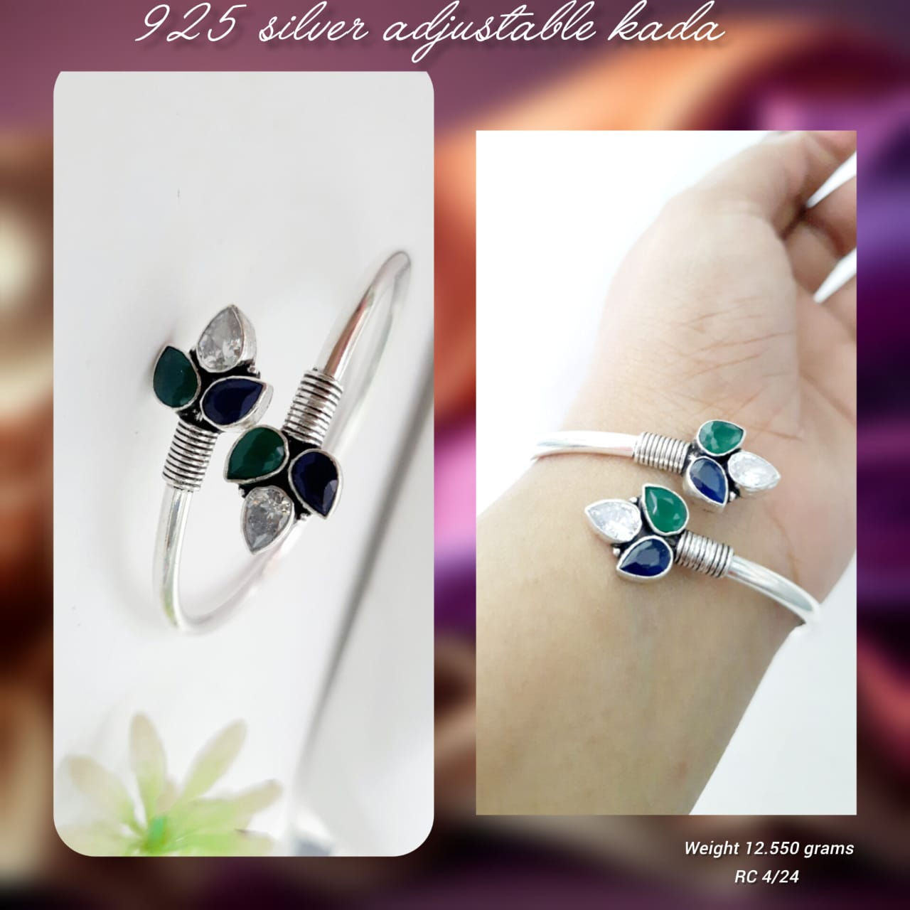 925 Silver Kada for Girls & Women - Vikas Jewellers Varanasi