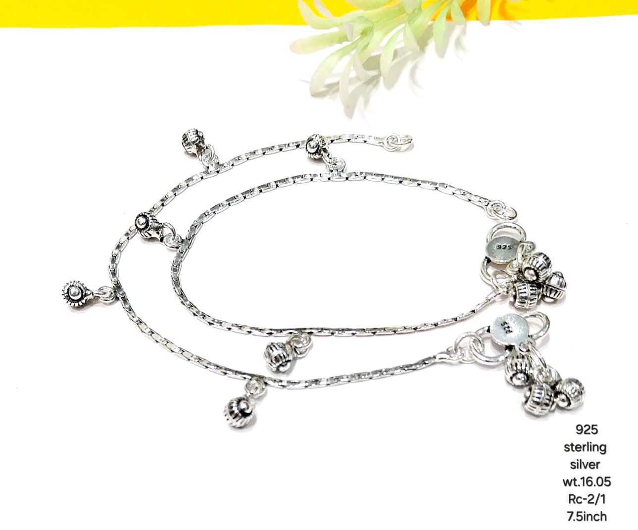 Shop for Kids Silver Anklets Online in India – Vikas Jewellers Varanasi