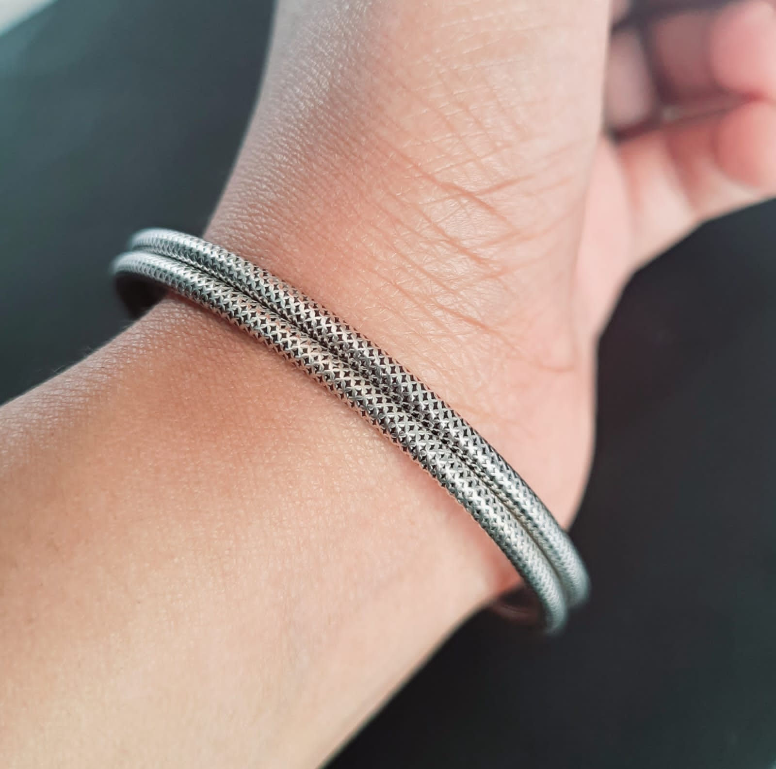 925 silver plain bangles - Vikas Jewellers