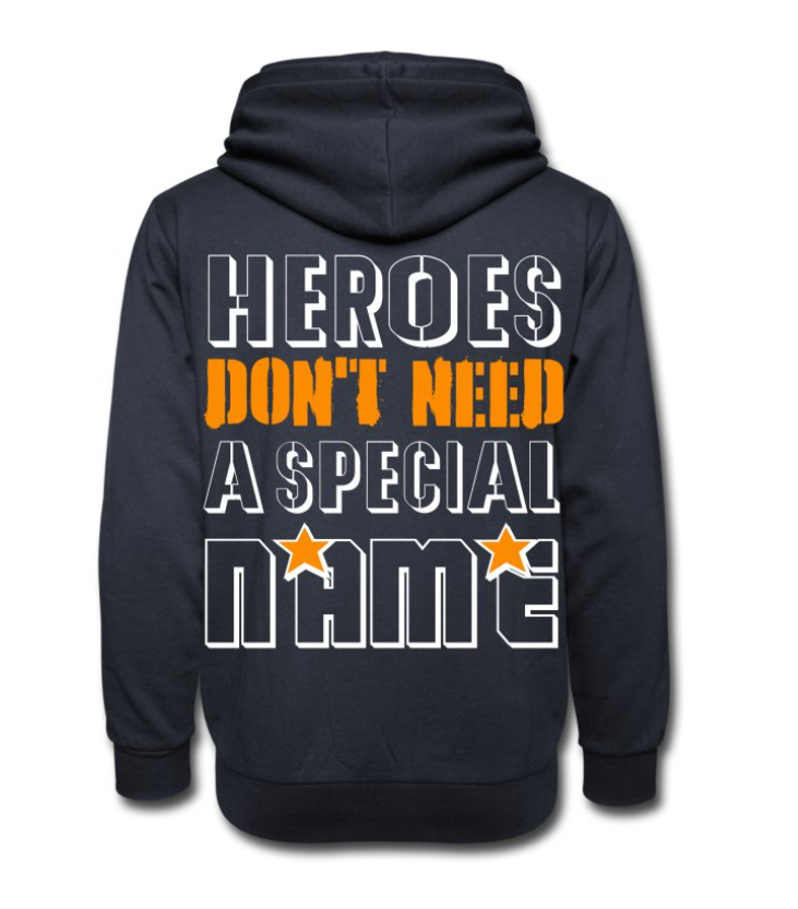 Thumbnail: Unisex shawl collar hoodie - Heroes
