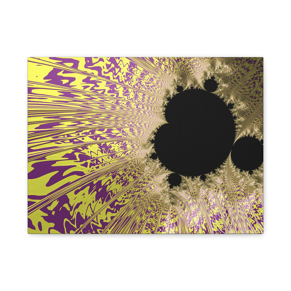 Thumbnail: Abstract fractal art: yellow, purple, black