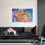 Thumbnail: Abstract art print on wall