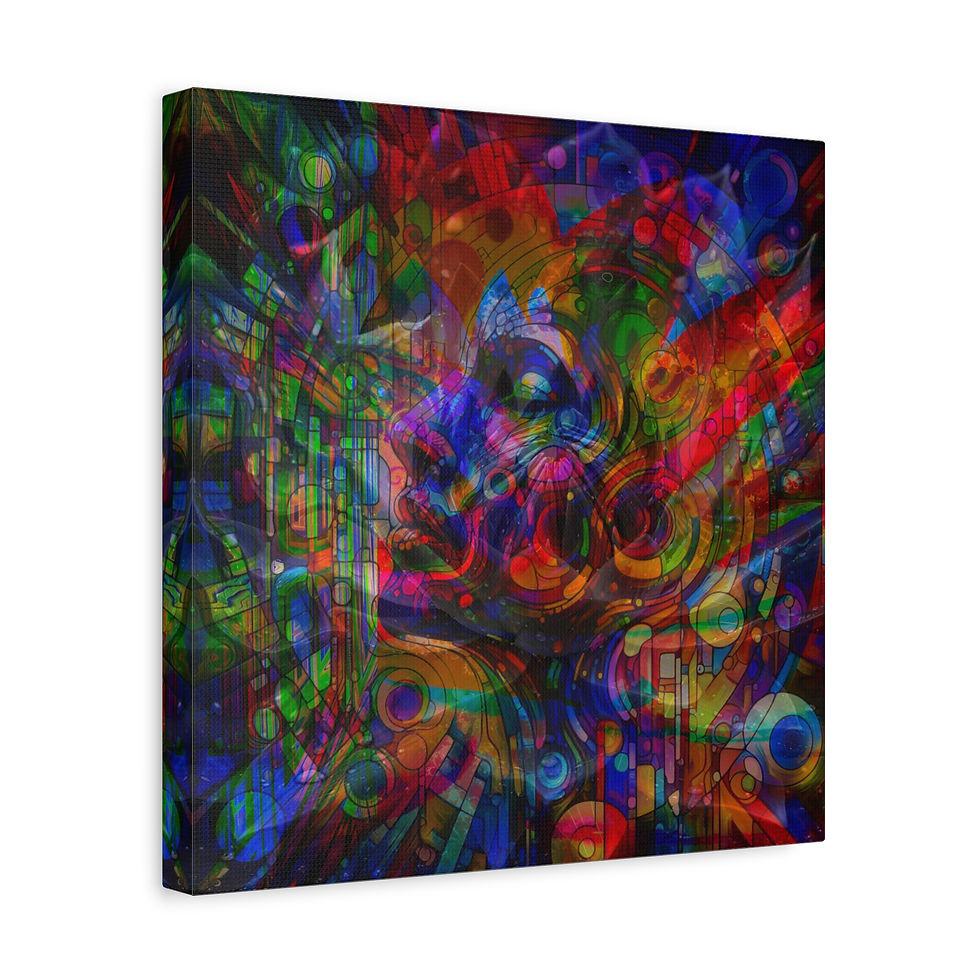 Thumbnail: Vibrant abstract canvas print