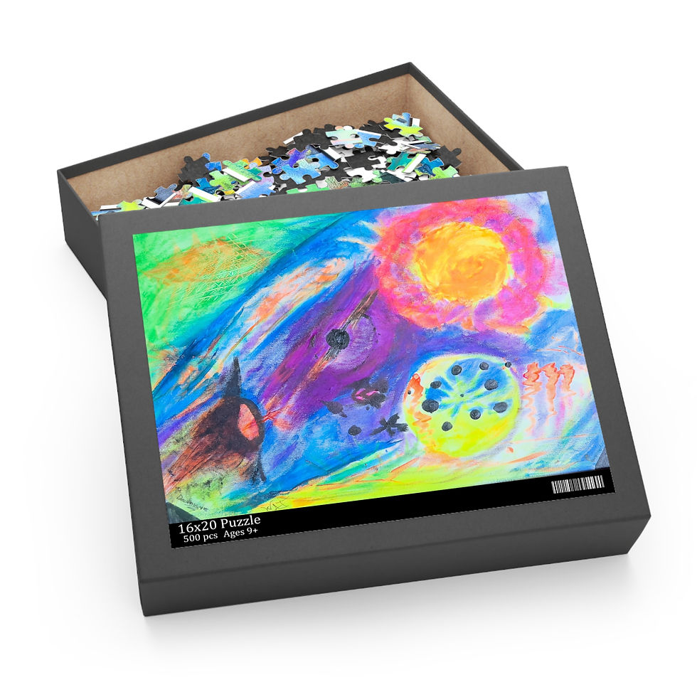 Thumbnail: Abstract art jigsaw puzzle in box