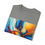 Thumbnail: Grey t-shirt with vibrant abstract art