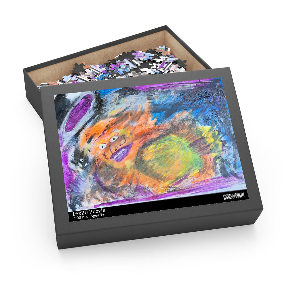 Thumbnail: Abstract art puzzle, vibrant colors