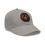 Thumbnail: Gray cotton cap with embroidered patch
