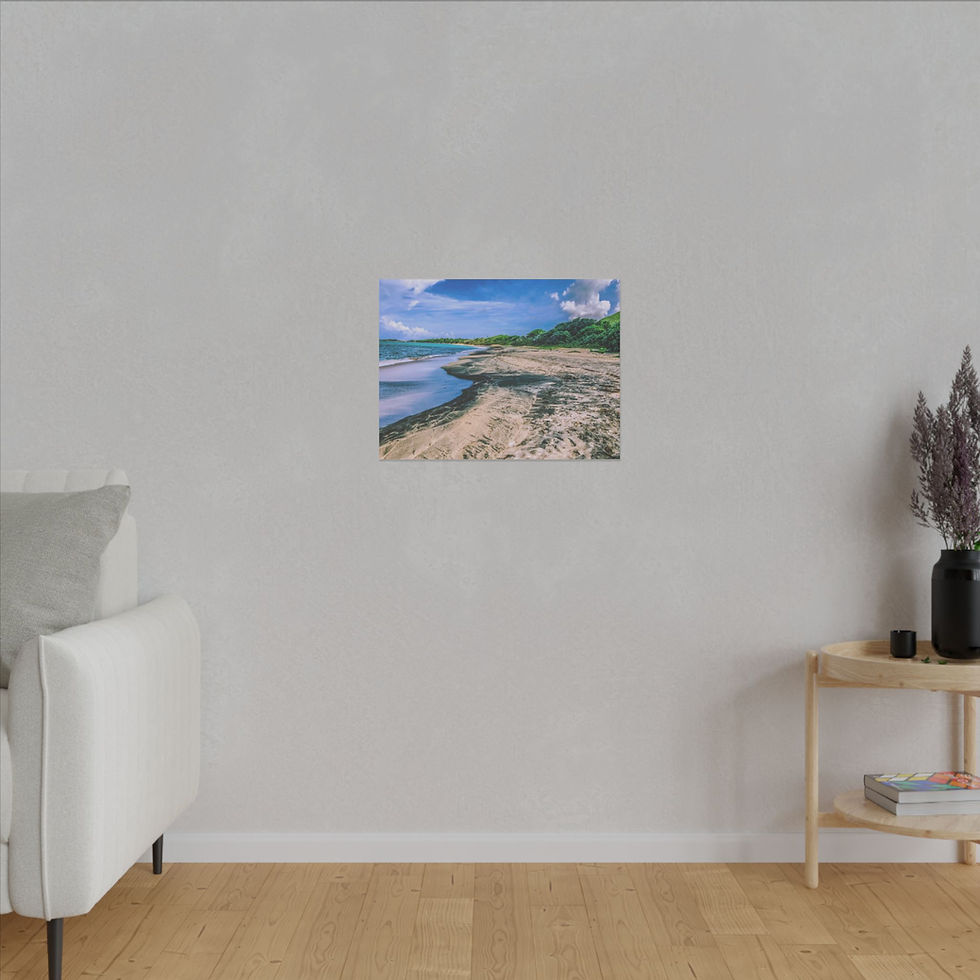 Thumbnail: Black Sand Beach Matte Canvas, Stretched, 0.75"