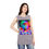 Thumbnail: Woman in gray sleeveless shirt featuring psychedelic mushroom art