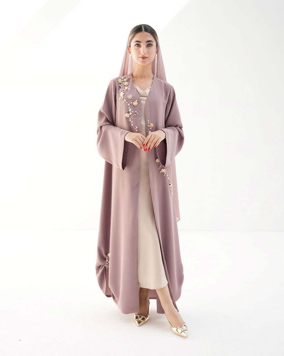 عباية جالاكسي بأزرار وكريستال