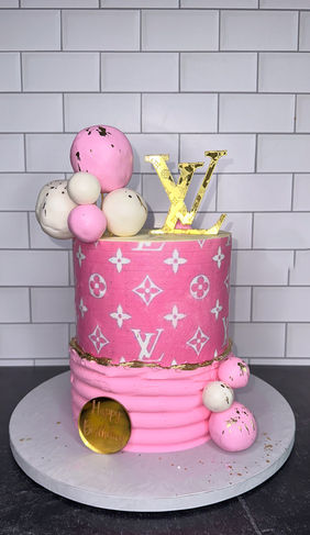 Pink LV Cake