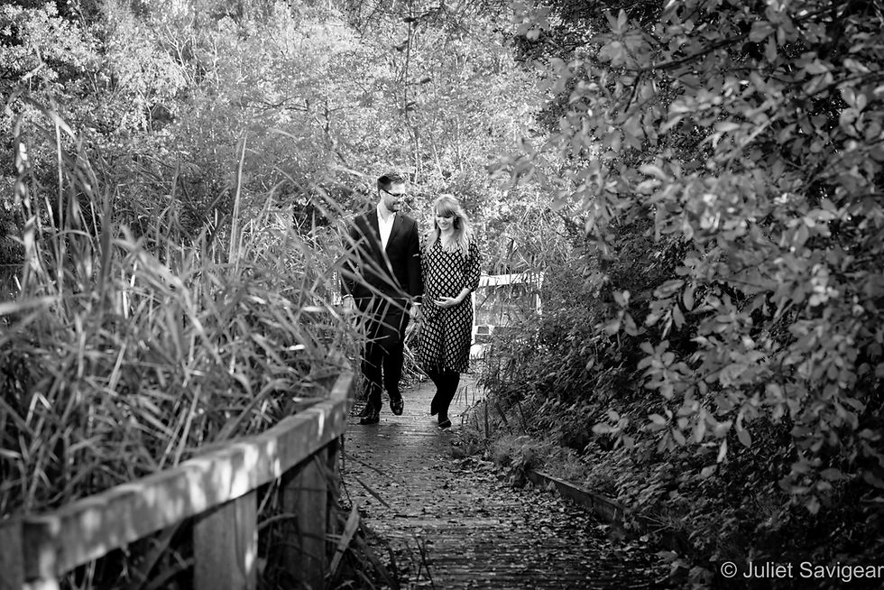 Walking along the Wandsworth Common boardwalks