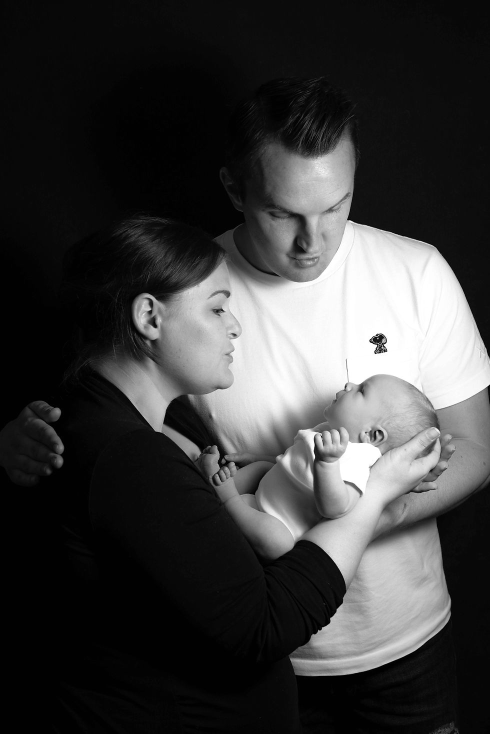 Family portrait with baby