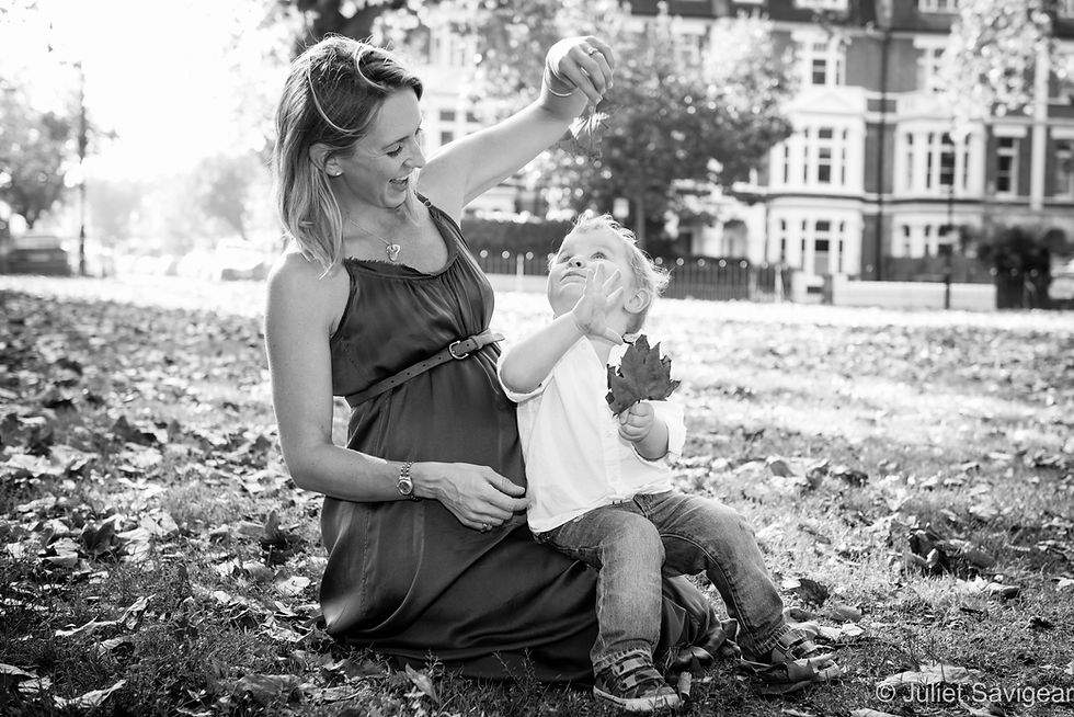 Leaves - Maternity Photography, Dulwich