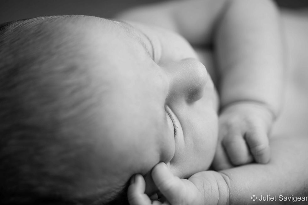Sleepy Head - Newborn Baby Photography, Battersea